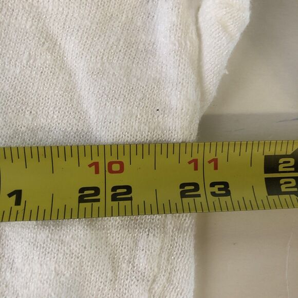 GAP Women’s Open Front Cardigan Snowflake Milk Split Hem Tag Size Medium - Picture 6 of 16